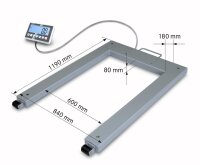 IoT-Line Palettenwaage KERN UFC 1.5T-4M