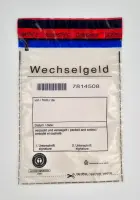 500x Wechselgeldtaschen DEBASAFE (145 x 240 mm) DEBATAPE high plus - Transparent - Recyclingfolie