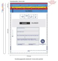 500x Sicherheitstaschen DEBASAFE (175 x 240 mm) DEBATAPE...