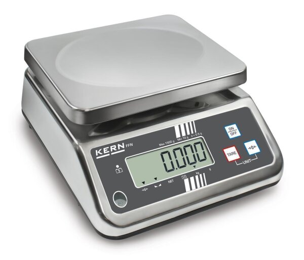 IP-geschützte Tischwaage KERN FFN 15K5IPM