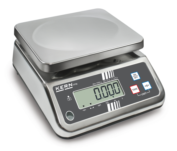IP-geschützte Tischwaage KERN FFN 15K5IPM
