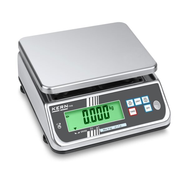 IP-geschützte Tischwaage KERN FXN 6K-3N