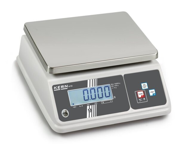 IP-geschützte Tischwaage KERN WTB 3K-3NM