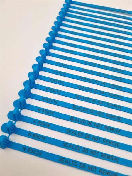 1.000x Sydex Handschließplomben nummeriert 215 x 6 mm